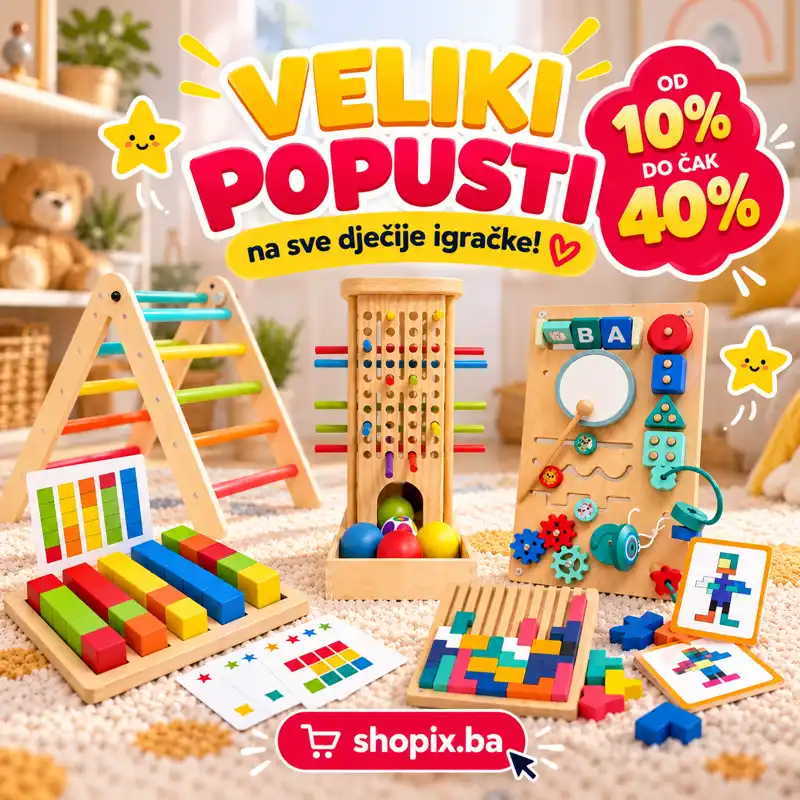 Popusti od 10% do čak 40% na dječije igračke!