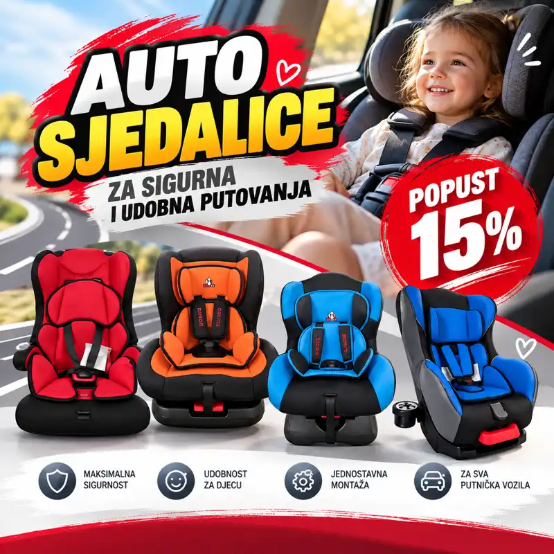 Auto sjedalice na popustu 15% 