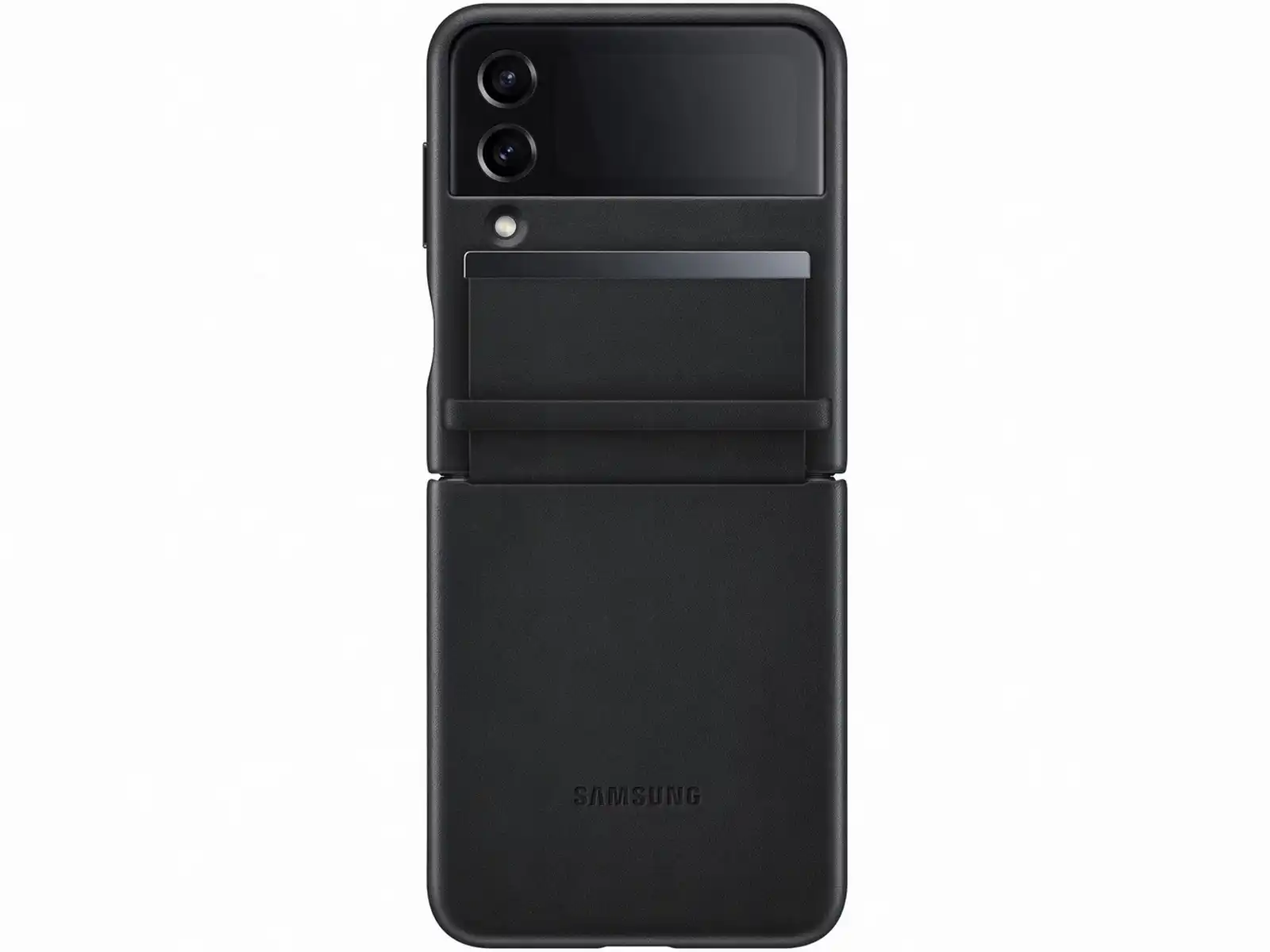 samsung-maskica-za-galaxy-z-flip4-kozna-futrola-crna