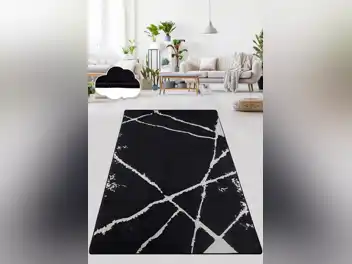 Tepih (80 x 300) Slomljeno crno