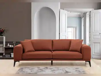 Sofa sa 3 sjedala Kenzo 3 - crijepno crvena