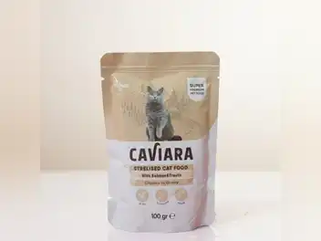 Caviara pouch losos i pastrmka u sosu za sterilizirane mačke, 100 g