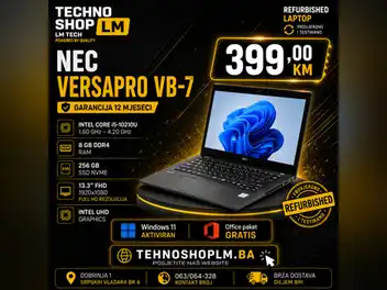 NEC VersaPro VB-7 i5 10210U 8GB 256GB SSD 13.3