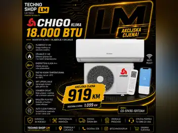 Chigo CS-51V3G-1D172AH Inverter Klima 18000BTU 5.1kW WiFi