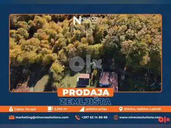 ZEMLJIŠTE SA ŠUMOM - SLATINA - 3.393 m2