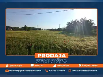 ZEMLJIŠTE - ŠUŠNJARI - 3.000 m2