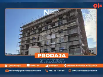 STANOVI - NOVI BORIK - BANJA LUKA - 59 I 61 m2