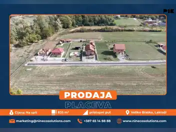 PLACEVI - VELIKO BLAŠKO - LAKTAŠI - 835 m2