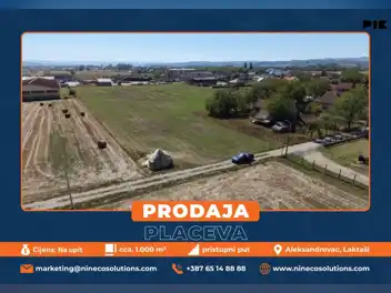 PLACEVI - ALEKSANDROVAC - LAKTAŠI - 1.000 m2