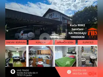 Kuća Prijedor 90m2